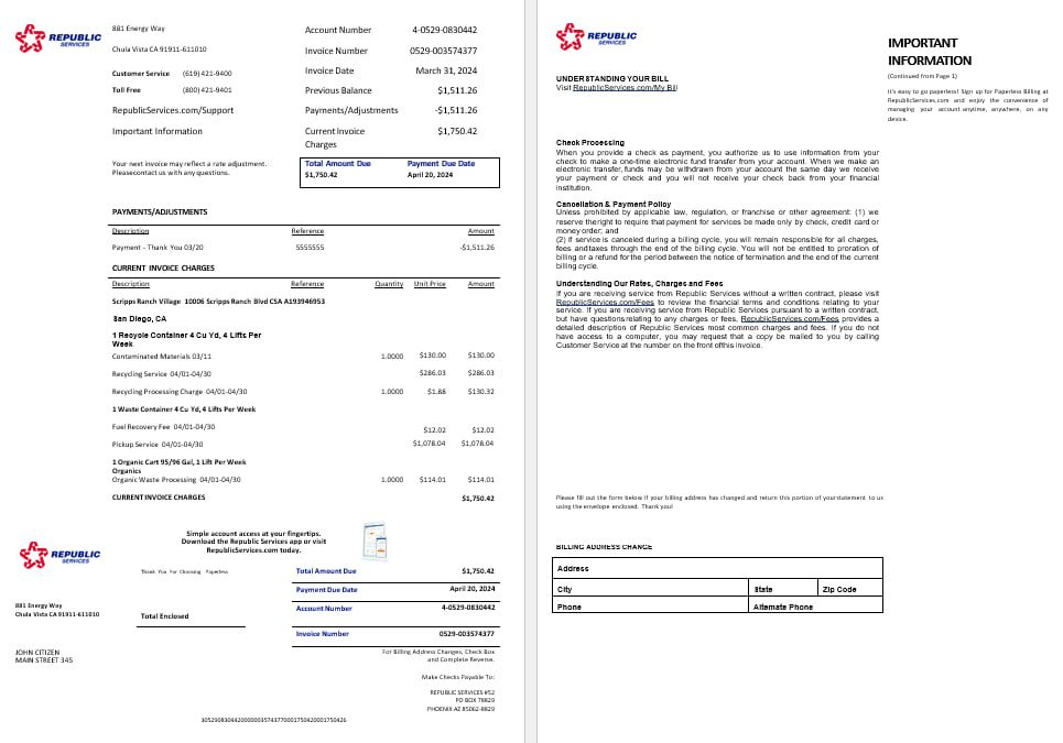  Minol USA business utility bill 